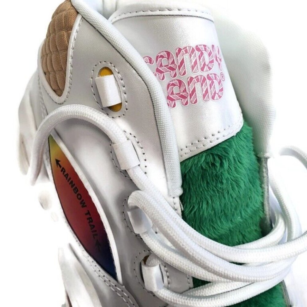Reebok Size 4.5 Question Mid Candy Land x Hasbro Iverson Rainbow Trail GZ0081 - Picture 2 of 9